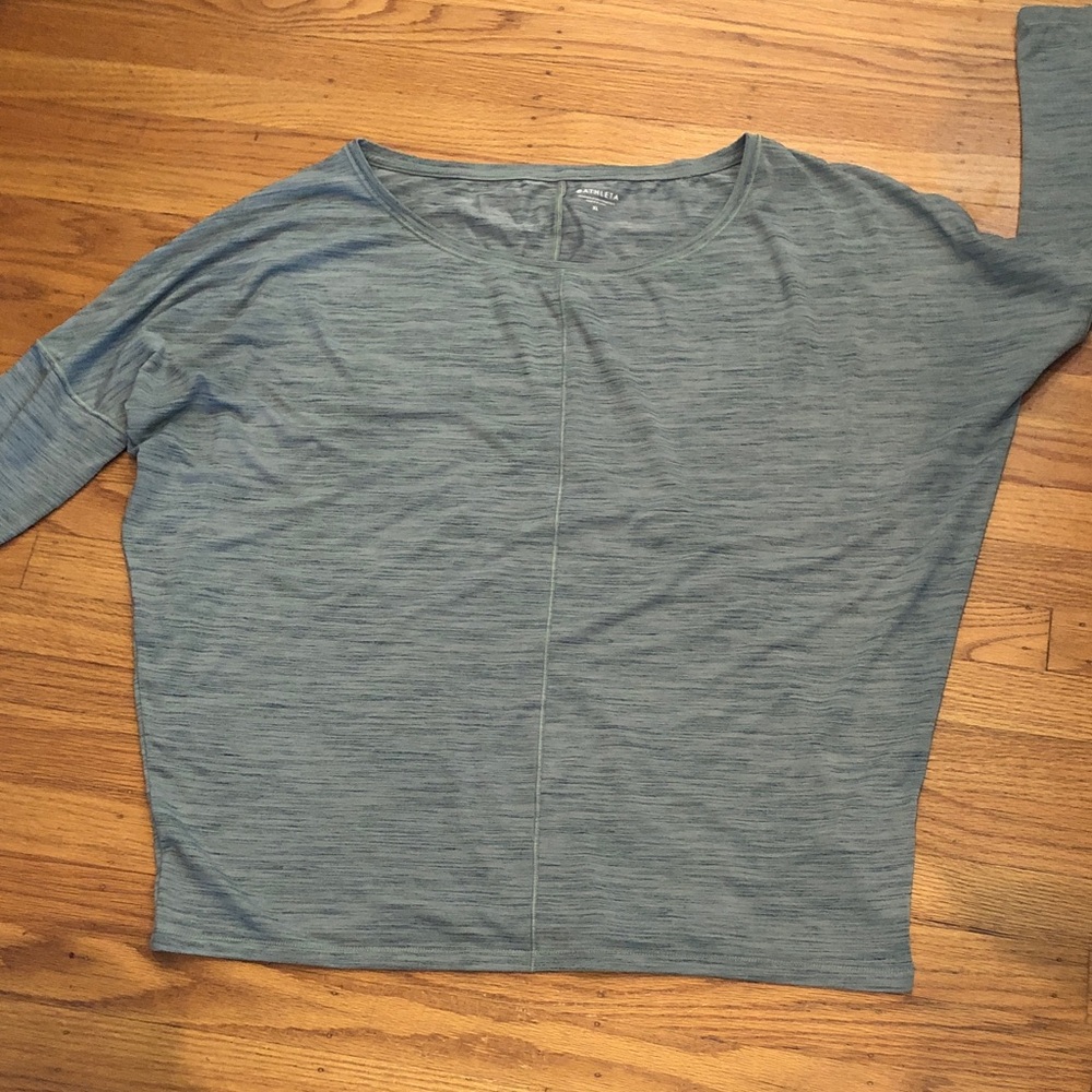 Athleta Green Long Sleeve Dolman Top, XL